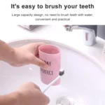 2 PCS Cartoon Protable Travel Home Bathroom Toothbrush Case Storage Box Mouth Cup - Image 4