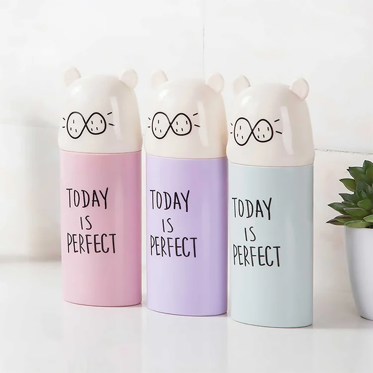 TBD049131701A_5.webp 2 PCS Cartoon Protable Travel Home Bathroom Toothbrush Case Storage Box Mouth Cup - Image 6