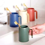 Household Wash Cup Portable Transparent Handle Mouthwash Cup - Image 2