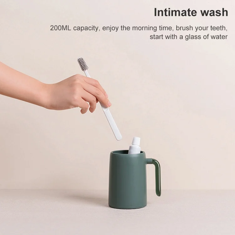 TBD049134001A_4.webp Household Wash Cup Portable Transparent Handle Mouthwash Cup - Image 5