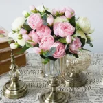 5 PCS Artificial Rose Flowers Small Bouquet Flores Home Party Wedding Fake Flower Decoration - Image 4