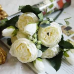 5 PCS Artificial Rose Flowers Small Bouquet Flores Home Party Wedding Fake Flower Decoration - Image 6