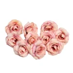 10 Sets 4cm Artificial Flower Silk Rose Flower Head for Wedding Party Home Decoration - Image 2