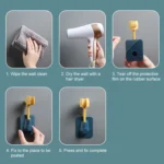 2 PCS Multifunctional Adjustable Shower Bracket Bathroom Paste-type Shower Nozzle Base - Image 9