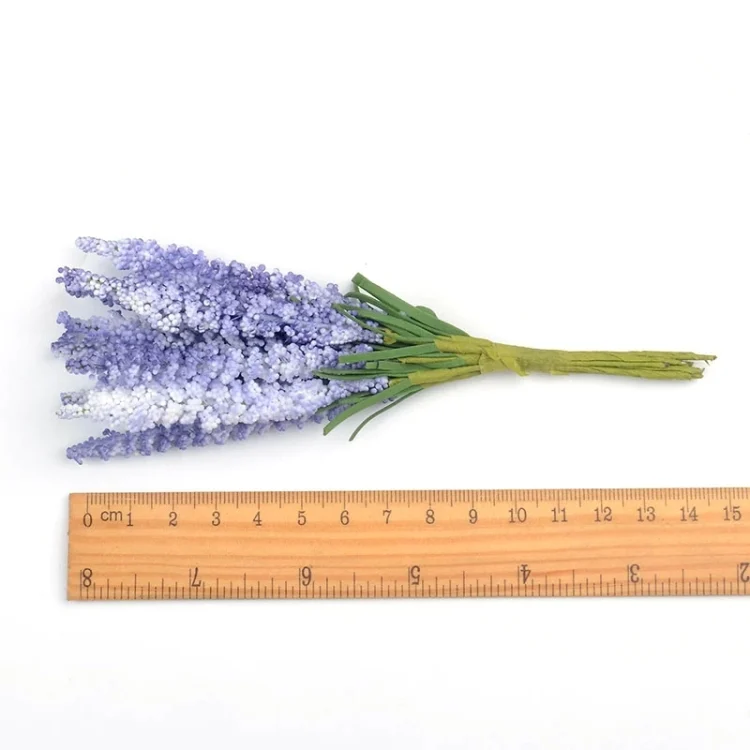 TBD049205501A_2.webp 10 PCS DIY Wreath Material Artificial Flowers PE Mini Lavender Wedding Home Decoration - Image 3