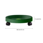 Universal Round Wheels Pot Tray Easy Moving Plant Pot Tray Garden Plate Plastic Stand - Image 5