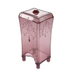 Desktop Cotton Pad Storage Box Plastic Transparent Box