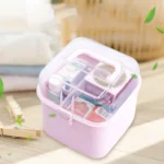 Multifunctional Transparent Plastic Cosmetic Storage Box Household Supplies Storage Pill Box - Image 2