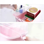 Multifunctional Transparent Plastic Cosmetic Storage Box Household Supplies Storage Pill Box - Image 3