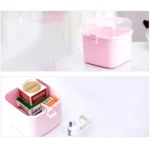Multifunctional Transparent Plastic Cosmetic Storage Box Household Supplies Storage Pill Box - Image 5
