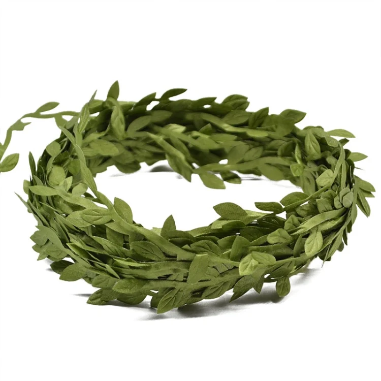 TBD049217106_3.webp 2 PCS Cloth Leaf Garland Decoration Accessories Green Leaf Cane Leaf Simulation DIY Garland Material - Image 4