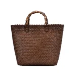 Retro Large-Capacity Bamboo Portable Straw Beach Bag