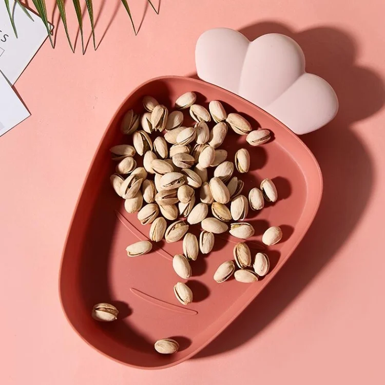 TBD049227401A.webp Home Fruit Radish Shaped Plastic Fruit Plate Snack Plate Dried Fruit Plate - Image 1