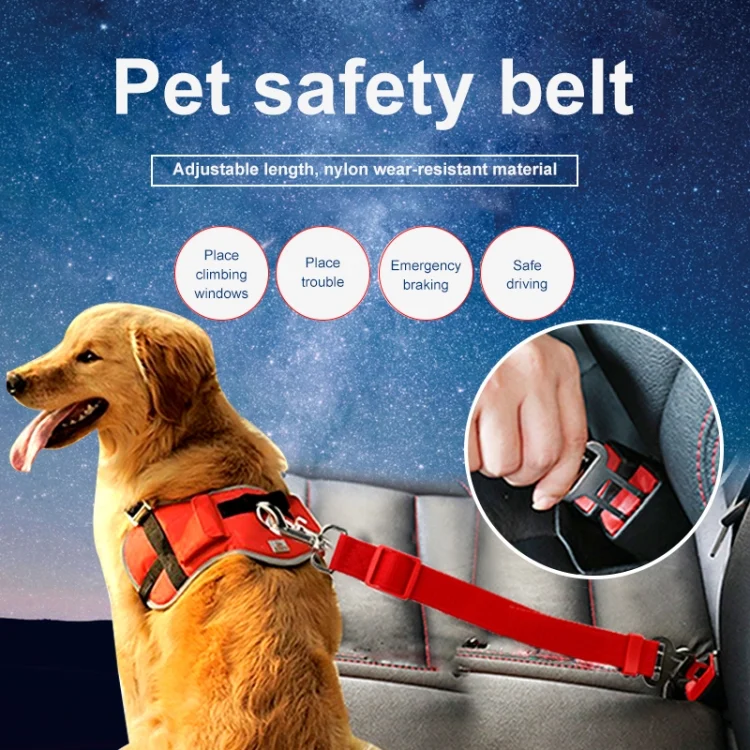 TBD049238101A_7.webp Nylon Harness Leash Clip Pet Dog Car Seat Belt Security Belt - Image 8