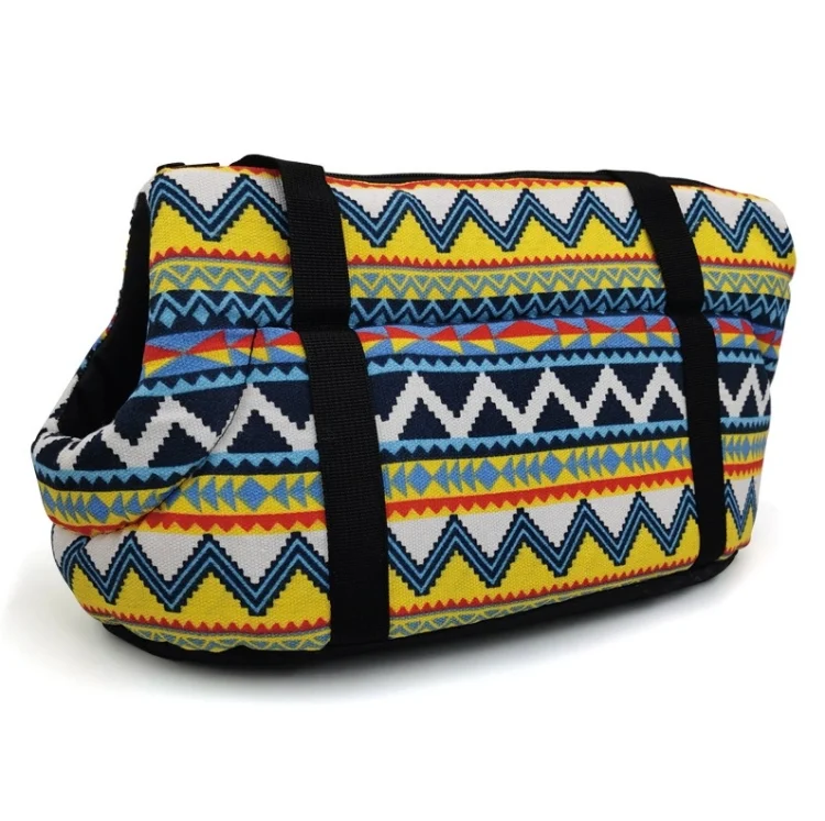 Retro Pet Carrying Bag Comfortable & Breathable Backpack For Cats And Dogs