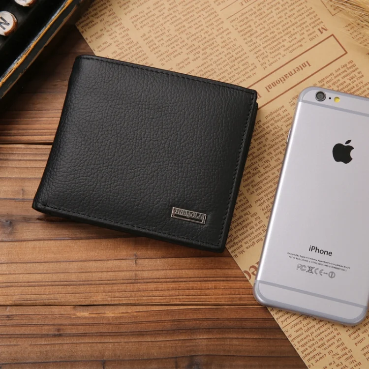 TBD049330401A_2.webp Genuine Leather Wallet Fashion Short Bifold Men Wallet Casual Soild Men Wallets With Coin Pocket Purses Male Wallets - Image 3