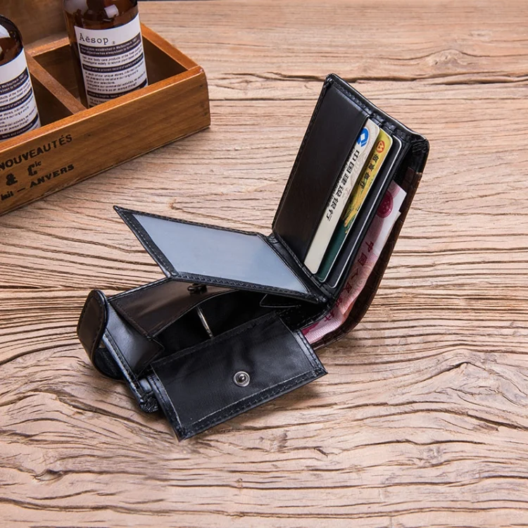 TBD049332301A_4.webp Men Vintage Leather Hasp Short Coin Pocket Purse Card Holder Wallets - Image 5