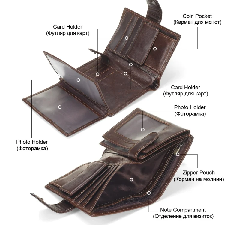 TBD049341801A_4.webp Vintage Men Wallet Genuine Leather Short Wallets Male Multifunctional Cowhide Male Purse Coin Pocket Photo Card Holder - Image 5