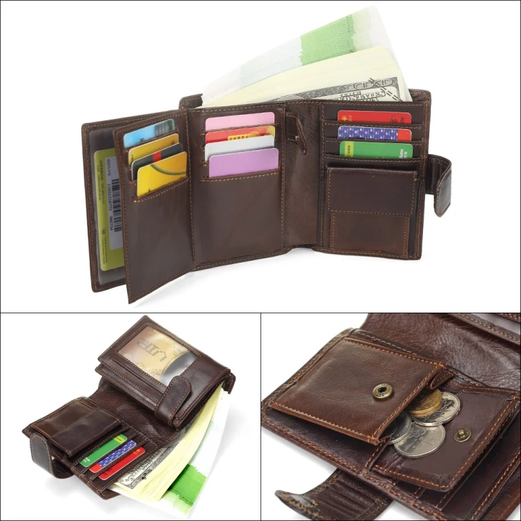 TBD049341801A_6.webp Vintage Men Wallet Genuine Leather Short Wallets Male Multifunctional Cowhide Male Purse Coin Pocket Photo Card Holder - Image 7