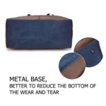 Canvas Leather Men Travel Bags Carry on Luggage Bags Men Duffel Bags Handbag Travel - Image 6