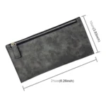 Ladies Long Wallet Simple Style Coin Purse Leather Thin Wallets - Image 6