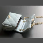 Flower Rivet Glitter Metal Chain Kid Shoulder Bag - Image 7