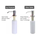 304 Stainless steel Soap Dispenser Kitchen Sink Detergent Soap Bottle - Image 5
