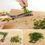 Minced 5 Layers Basil Rosemary Kitchen Scissor Shredded Chopped Scallion Cutter - Image 5