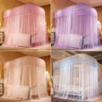 U-shaped Three-door Stainless Steel Tube Floor Mosquito Net - Image 2