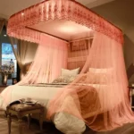 U-shaped Guide Rail Retractable Three-door Mosquito Net - Image 2