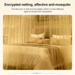 U-shaped Guide Rail Retractable Three-door Mosquito Net - Image 3