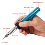 Hot Air Gun Multi-function Adjustable Temperature Gas Soldering Iron Cordless Welding Pen - Image 3