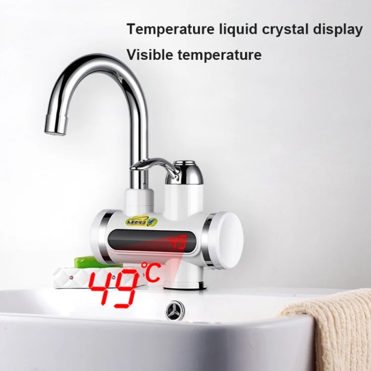 TBD050160801A_3.webp 220V Kitchen Tankless Water Heater Instant Electric Faucet Electric Heater Tap with Temperature Display - Image 4