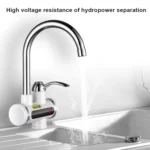 220V Kitchen Tankless Water Heater Instant Electric Faucet Electric Heater Tap with Temperature Display - Image 5