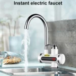 220V Kitchen Tankless Water Heater Instant Electric Faucet Electric Heater Tap with Temperature Display - Image 8