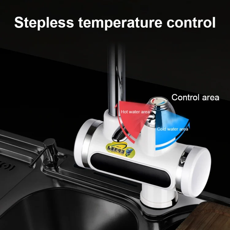 TBD050160801A_9.webp 220V Kitchen Tankless Water Heater Instant Electric Faucet Electric Heater Tap with Temperature Display - Image 10