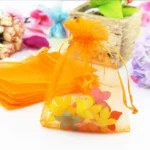 100 PCS Organza Gift Bags Jewelry Packaging Bag Wedding Party Decoration, Size: 7x9cm