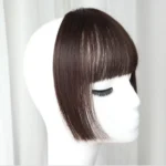 Women Fake Fringe Clip In Bangs Hair Extensions with High Temperature Synthetic Fiber - Image 4