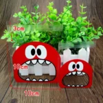 100 PCS Cute Big Teech Mouth Monster Plastic Bag Wedding Birthday Cookie Candy Gift OPP Packaging Bags - Image 5