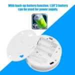 JKD-512COM CO Smoke Detector Live Voice Alarm Carbon Monoxide Leakage Sensor with LCD Display - Image 3