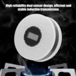 JKD-512COM CO Smoke Detector Live Voice Alarm Carbon Monoxide Leakage Sensor with LCD Display - Image 7