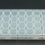 28 Slots Manicure Tool Storage Box Dustproof Independent Compartment Mini Drill Box Jewelry Box PP Pill Box - Image 2