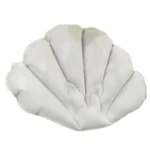 Shell Shaped Soft Bathroom Pillow Home Comfortable Spa Inflatable Bathtub Cushion, Random Color Delivery - Image 2