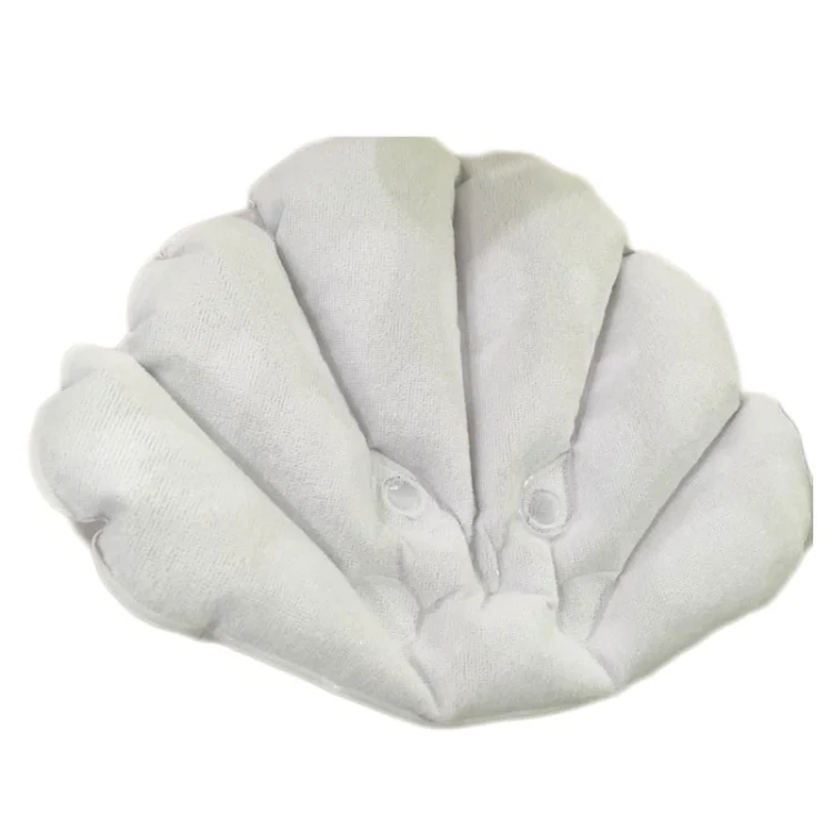 TBD0504594_1.webp Shell Shaped Soft Bathroom Pillow Home Comfortable Spa Inflatable Bathtub Cushion, Random Color Delivery - Image 2