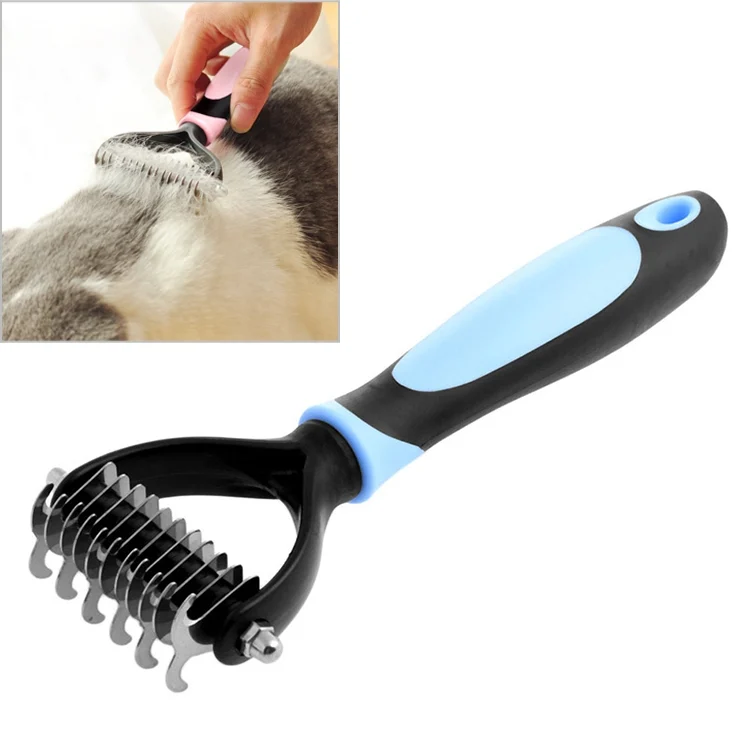 TBD050529401A.webp Fur Hair Grooming Hair Shedding Tool Brush for Dog Pet Cat - Image 1