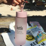 Water Bottle Plastic Sport Scrub Leak Proof Drinking Bottle Portable Fashion Drinkware Tour Bottles for Lovers, Capacity: 520ML - Image 8