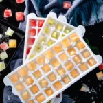 Household Silicone Ice Box With Lid Ice Cube Mold Refrigerator Ice Lattice Quick Freezer Random Color Delivery - Image 2