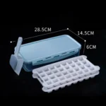 Household Silicone Ice Box With Lid Ice Cube Mold Refrigerator Ice Lattice Quick Freezer Random Color Delivery - Image 13