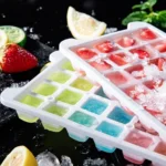 Household Silicone Ice Box With Lid Ice Cube Mold Refrigerator Ice Lattice Quick Freezer Random Color Delivery - Image 3