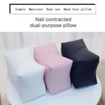 Nail Art Hand Rest Cushion Pillow Soft PU Leather Foot Hand Holder Manicure Nail Art Equipment - Image 4